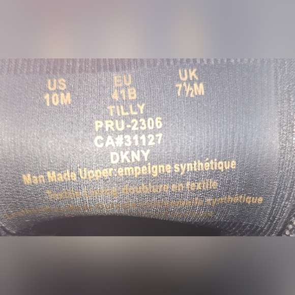 DKNY Black Tilly Lace-Up Combat Rain Booties Sz 10M Like New - Picture 5 of 5